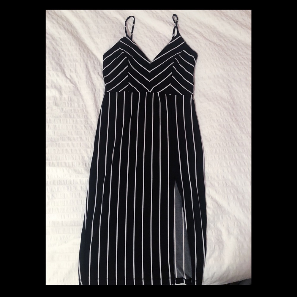Striped Midi Bodycon Dress